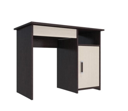 Стол Письменный ЛИК-5-СП-2 Венге/Дуб Молочный (Ш-960 × В-740 × Г-510 мм)