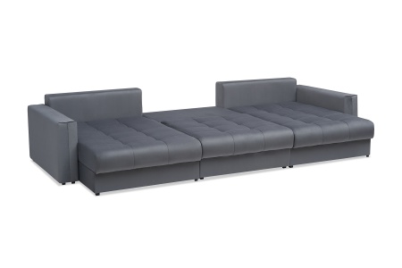 Диван п-образный тик-так Монарх М1О2 темно-серый