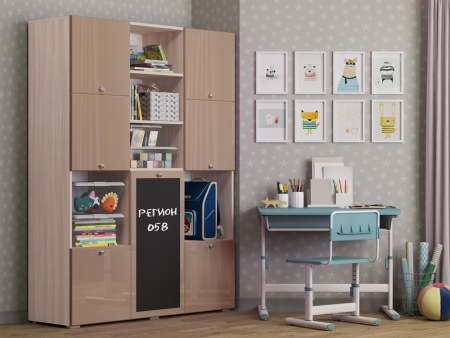 Шкаф Юнга-11 МДФ (Ш-1500  x В-2020  x Г-420 мм)/Разные Цвета