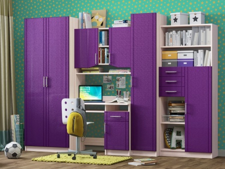 Стенка Юнга МДФ (Ш- 3000 х В- 2000 см х Г- 570 мм)/Разные Цвета