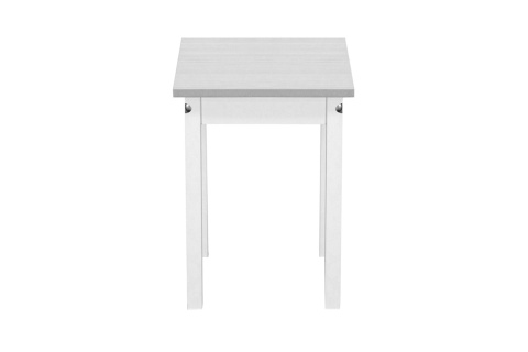 Табурет на прямых ножках белый / сосна белая