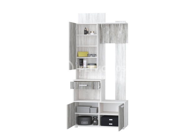 Прихожая Вавилон-9 Вариант №3-1 ЛДСП (1,0*2,14*0,39)/Разные Цвета